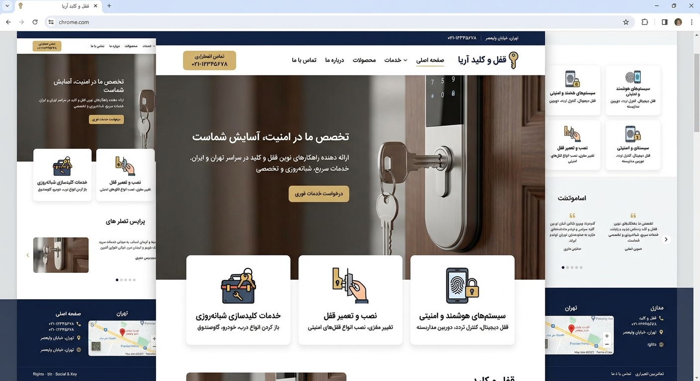 به سایت میخوام در مورد قفل و کلید