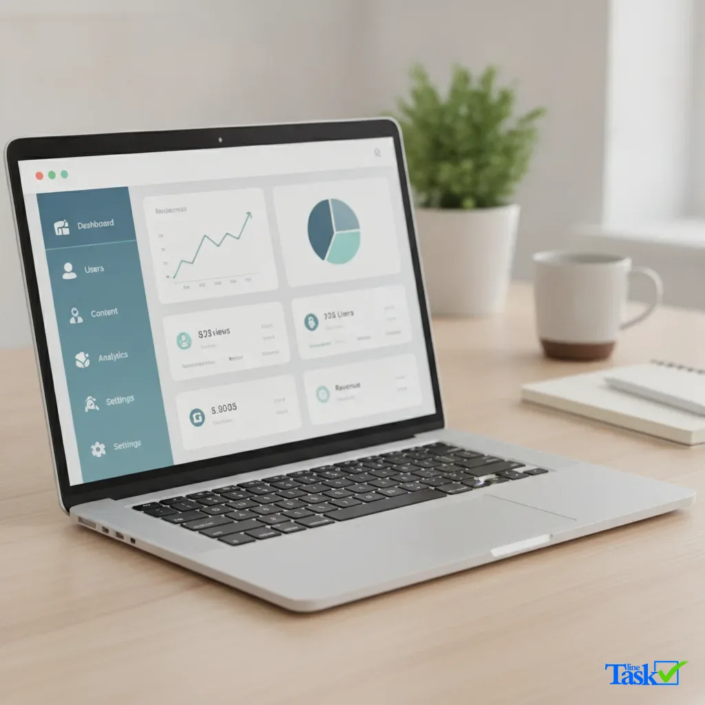 پنل مدیریت ساده و مدرن وبسایت